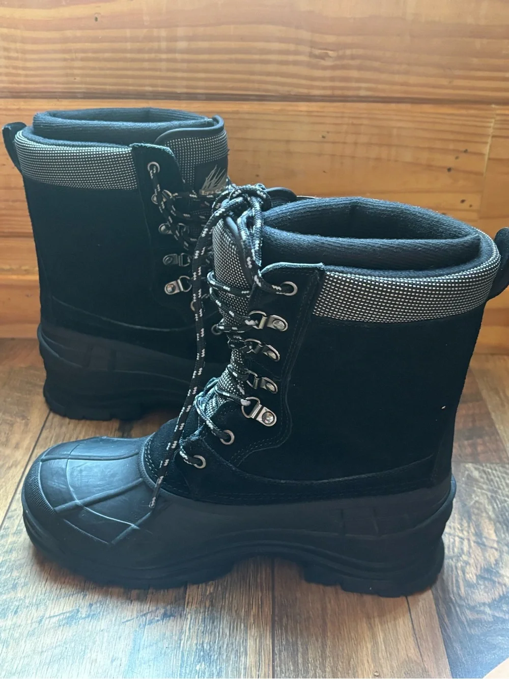 Itasca 3M thinsulate black snow boots men size 7